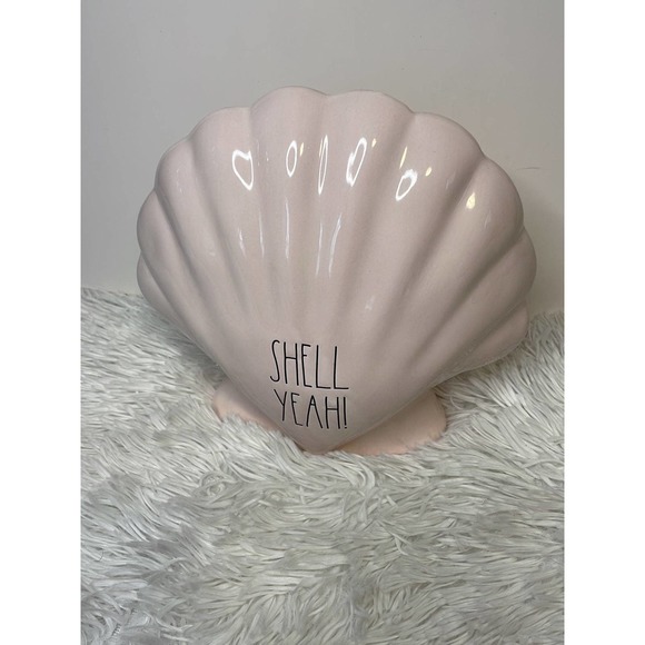Last one - Rae Dunn pastel pink shell yeah home decor accent clamshell - Picture 2 of 6